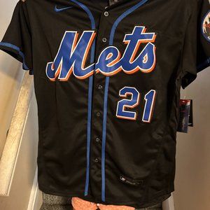 Nike MLB Authentic New York Mets Max Scherzer #21 Black Jersey w/ Tags - Size 48